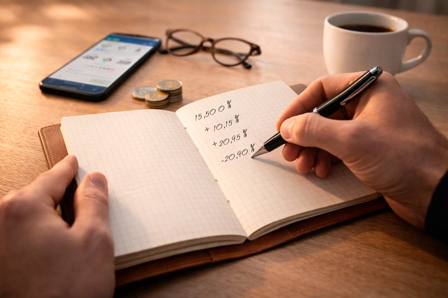 Golfer beim kraftvollen Abschlag am ersten Loch beim Masters